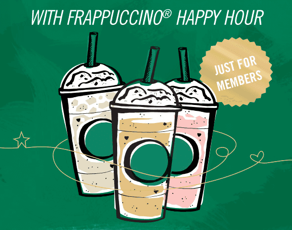 Starbucks Rewards Members: Half Price Frappuccino Blended Beverage {2 – 5 p.m.}