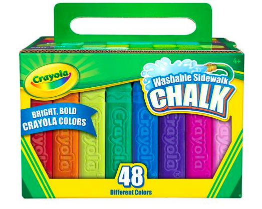 Walmart: Crayola 48 ct Sidewalk Chalk $4.48 + FREE Pick Up