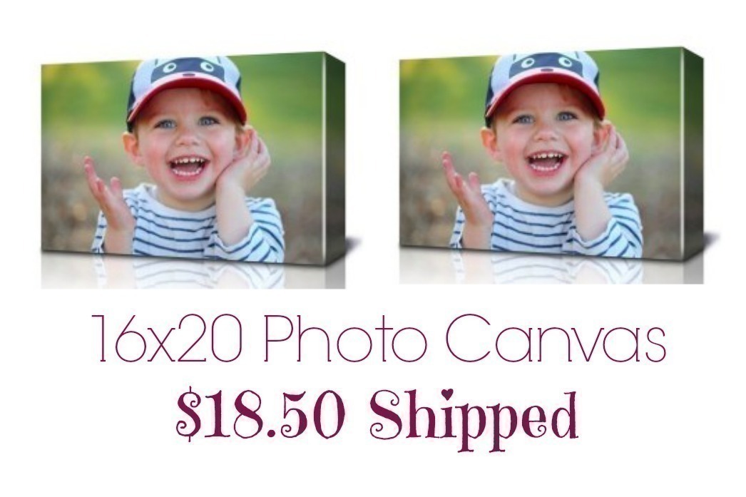 HUGE 16×20 Photo Canvas just $18.50 + FREE Shipping {Ends Today!}