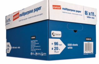 Staples:  Paper as low as $.01 per Ream + FREE Shredding