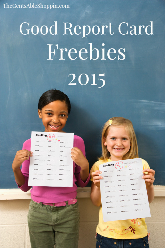 Good Report Card Freebies 2015