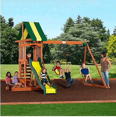 Sears: Backyard Discovery Prestige Wood Swing Set just $392