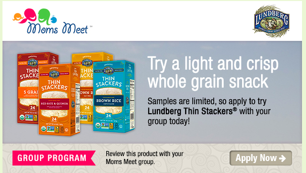 Possibly FREE Lundberg Thin Stackers for Mom Ambassadors