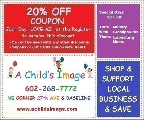 A Child’s Image Children’s Resale Shop in Phoenix ~ 20% OFF Purchase & More