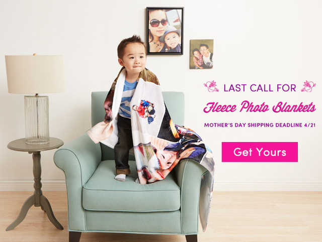 York Photo: Custom Photo Fleece Blanket $19.99 {Order in Time for Mother’s Day}