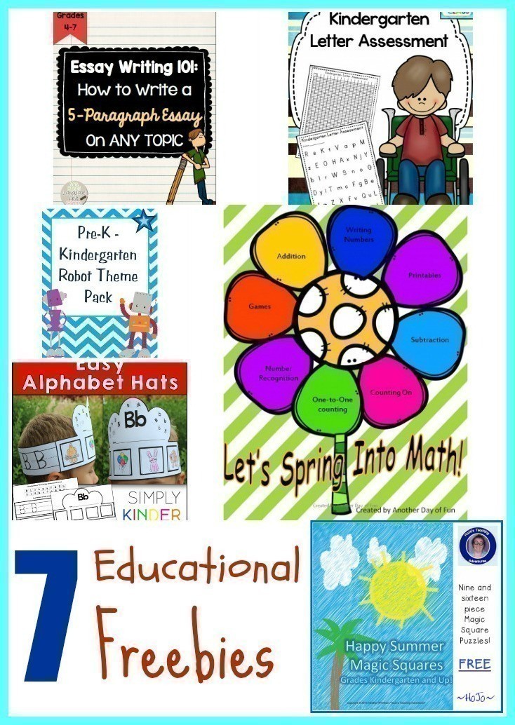 7 Educational Freebies + FREE $10 Credit to Educents
