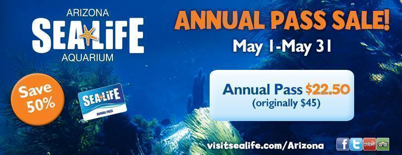 Arizona Sea Life Aquarium Annual Pass Sale Ends Today ~ Save 50% {Pay $22.50}