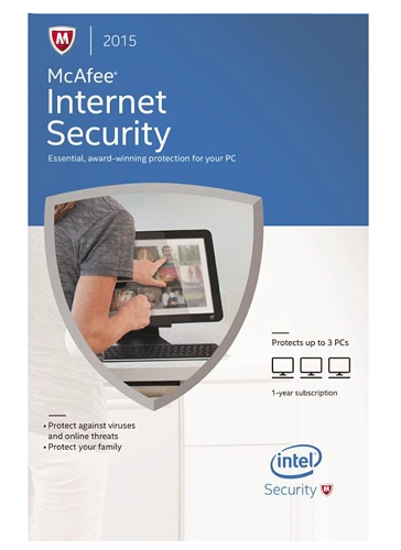 McAfee Internet Security 2015 – 3 PCs FREE + FREE Shipping {After Rebate}