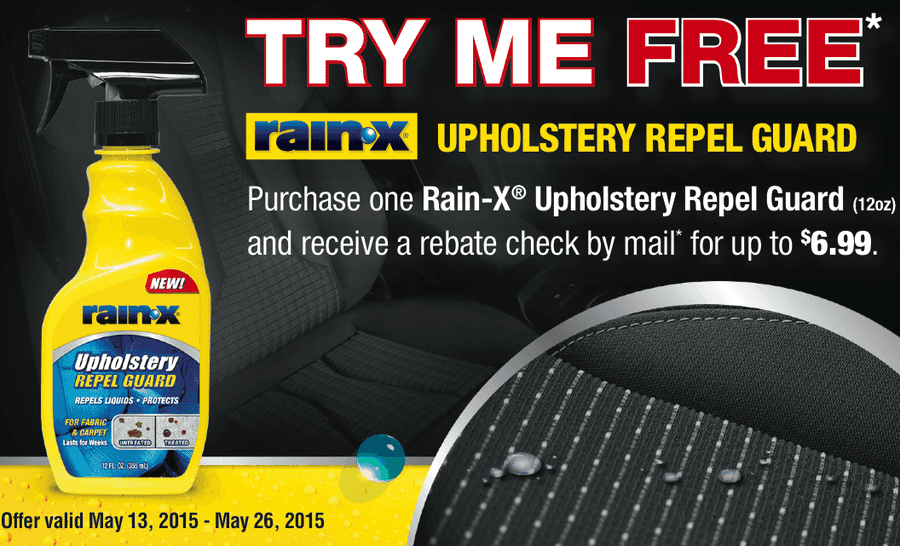 O’Reilly Auto Parts: FREE Rain-X Upholstery Repel Guard {After Rebate}