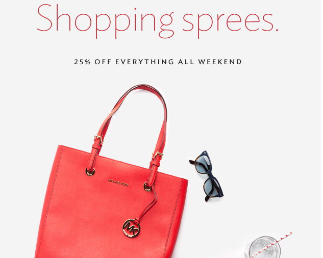Twice:  25% OFF Everything All Weekend + FREE Credit