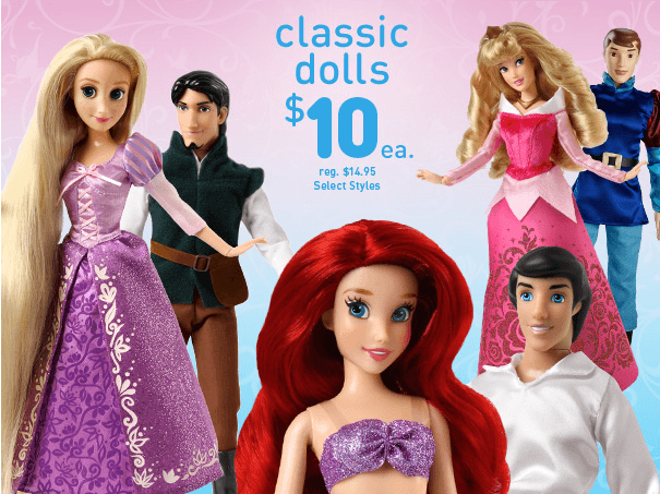 The Disney Store: FREE Shipping on ANY Purchase | Costumes, Accessories & Dolls as low as $1.99