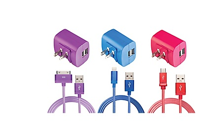 Staples: Apple Certified Sync & Charge Cable with Dual Port Adapter $9.99