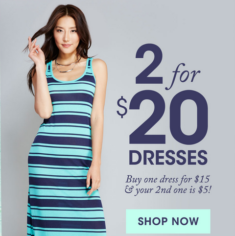 Wet Seal: Buy 1 Item get 1 for just $5 {Maxi Dresses just $10}