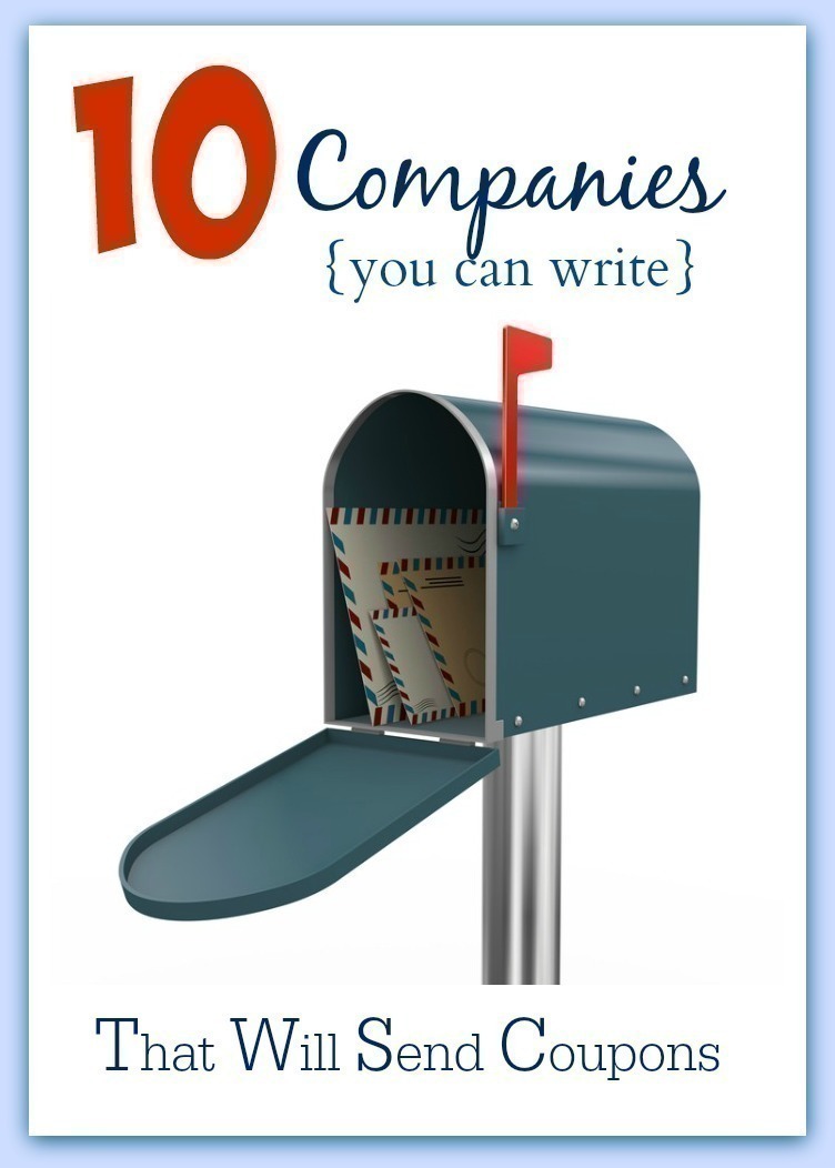 10 Companies to Write in Request of FREE Product Coupons