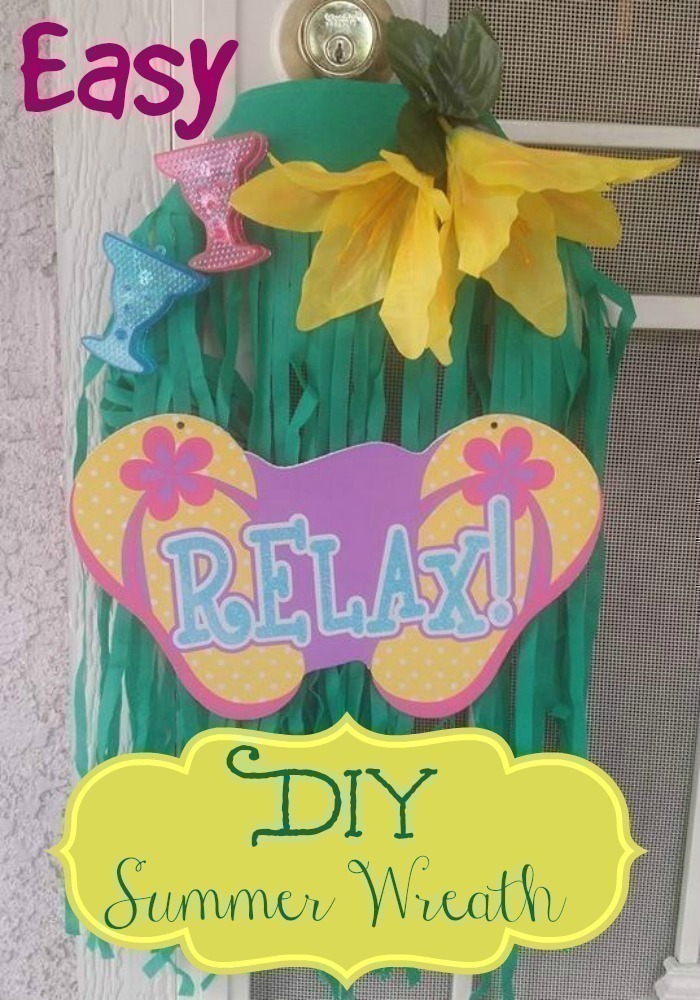 Easy DIY Dollar Tree Summer Wreath Idea