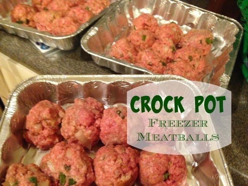 Crock Pot Freezer Meal Meatballs