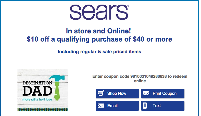 Sears: $10 OFF $40 Purchase ~ 2 Days ONLY {GREAT Deal on a Garden Hose}