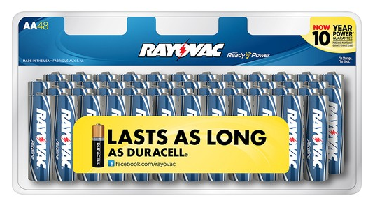 Best Buy: Rayovac 48 ct Batteries $10.99