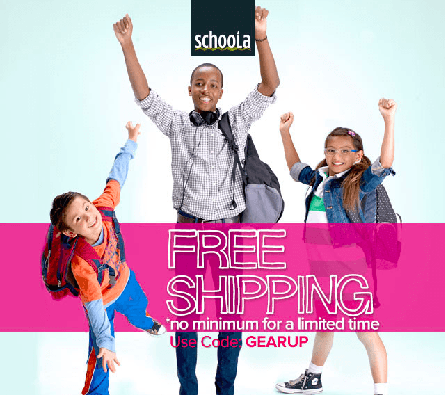 Schoola: FREE Shipping on ANY Order + Up to $25 in FREE Credit