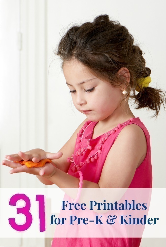 31 FREE Printable Worksheets for Pre-K & Kindergarten