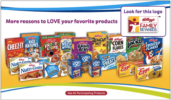 Kellogg’s Family Rewards: Earn 100 Additional Points