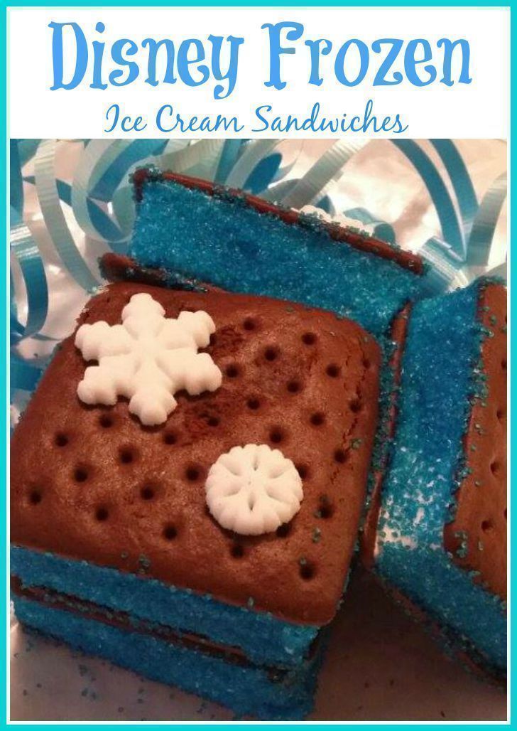 Disney Frozen Inspired Ice Cream Sandwiches {Great for Parties!}