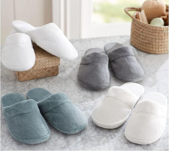 Pottery Barn Luxe Slippers just $6.79 + FREE Shipping