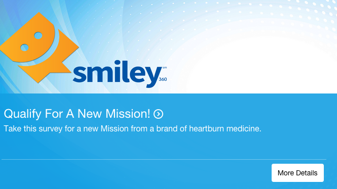Smiley 360: NEW Offer for FREE Heartburn Medicine {Survey Required}