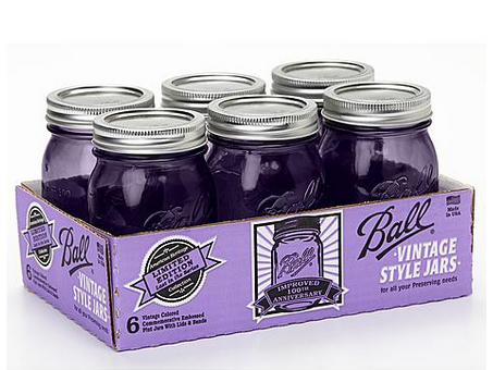 Kmart: Ball Pint Heritage Purple Mason Jars just $6.75 + FREE Local Pick Up