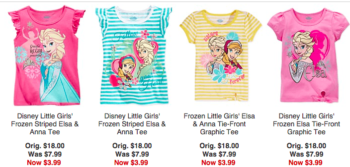Macy’s: Disney Tees as low as $3.19 + FREE Shipping