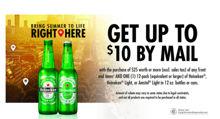 Heineken Summer Savings Rebate Ends Tomorrow Get Up To 10 By Mail 