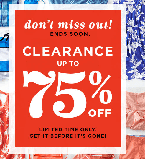 Old Navy: Up to 75% OFF Clearance through Tonight