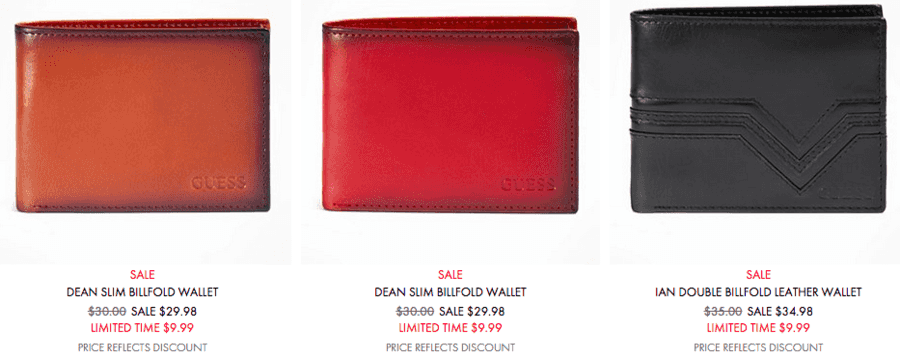 Guess Store: Men’s Slim or Double Billfold Wallets just $9.99 + FREE Shipping