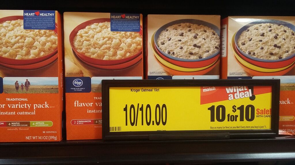 Fry's: Kroger Brand Cereal and Oatmeal just $1 per Box!