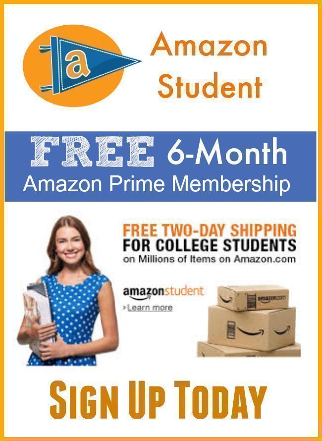 Amazon Student: FREE 6-Month Amazon Prime Membership