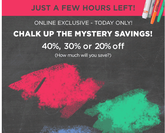 kohl's mystery savings 40 off code