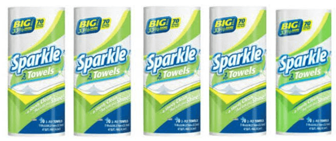 Staples: Sparkle Big Roll Paper Towels just $.59 each