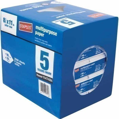 Staples: Multipurpose Paper as low as $.01