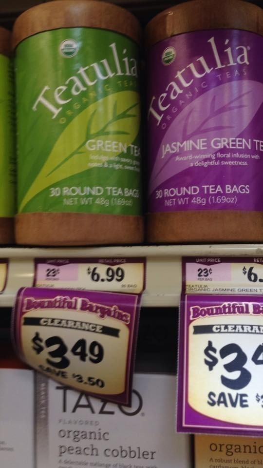 Sprouts: Teatulia 30 ct Tea just $2.49 (Over 50% OFF)
