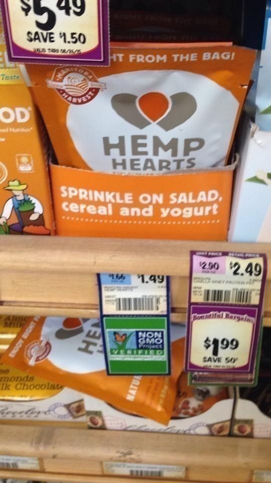 Sprouts: Manitoba Harvest Hemp Hearts $.74