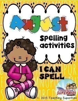 Educational Freebie: August Spelling Activities {Kindergarten – 2nd}