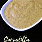 A kicked up quesadilla jalapeño spread that's simple to make and delicious spread on quesadillas, or used as a dip. #jalapenos #dip #appetizer