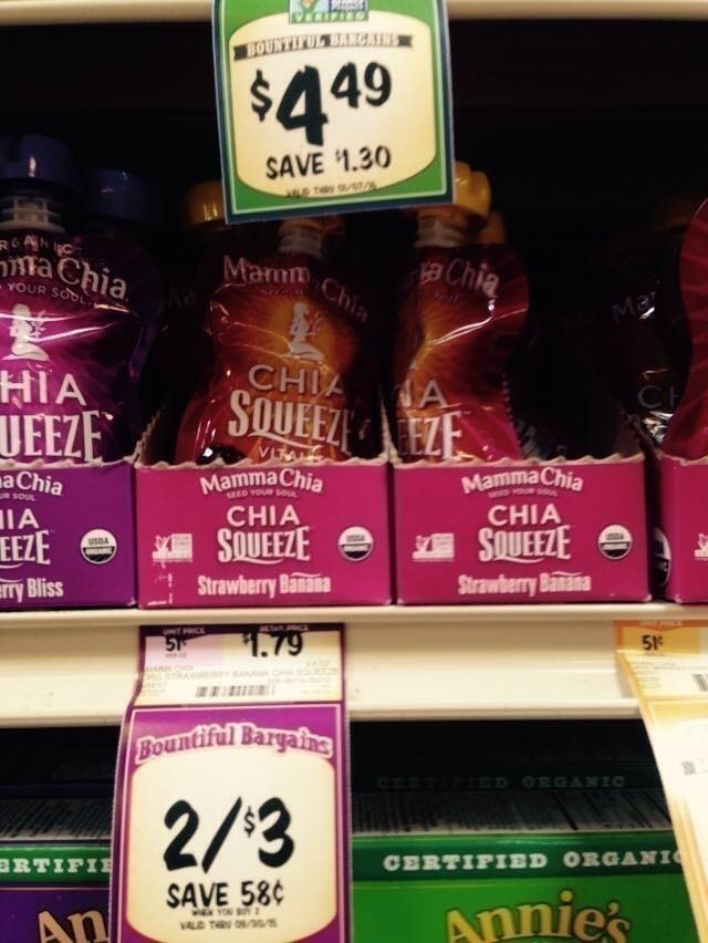 Sprouts: Mamma Chia Squeeze just $.50