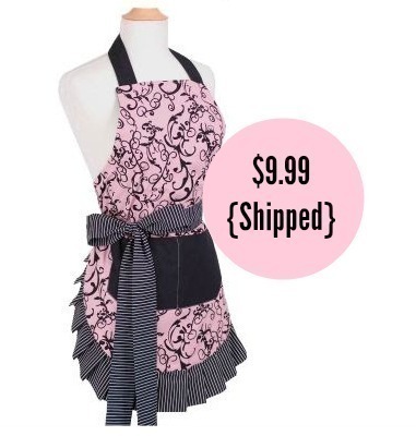 Flirty Aprons: Chic Pink Apron just $9.99 + FREE Shipping