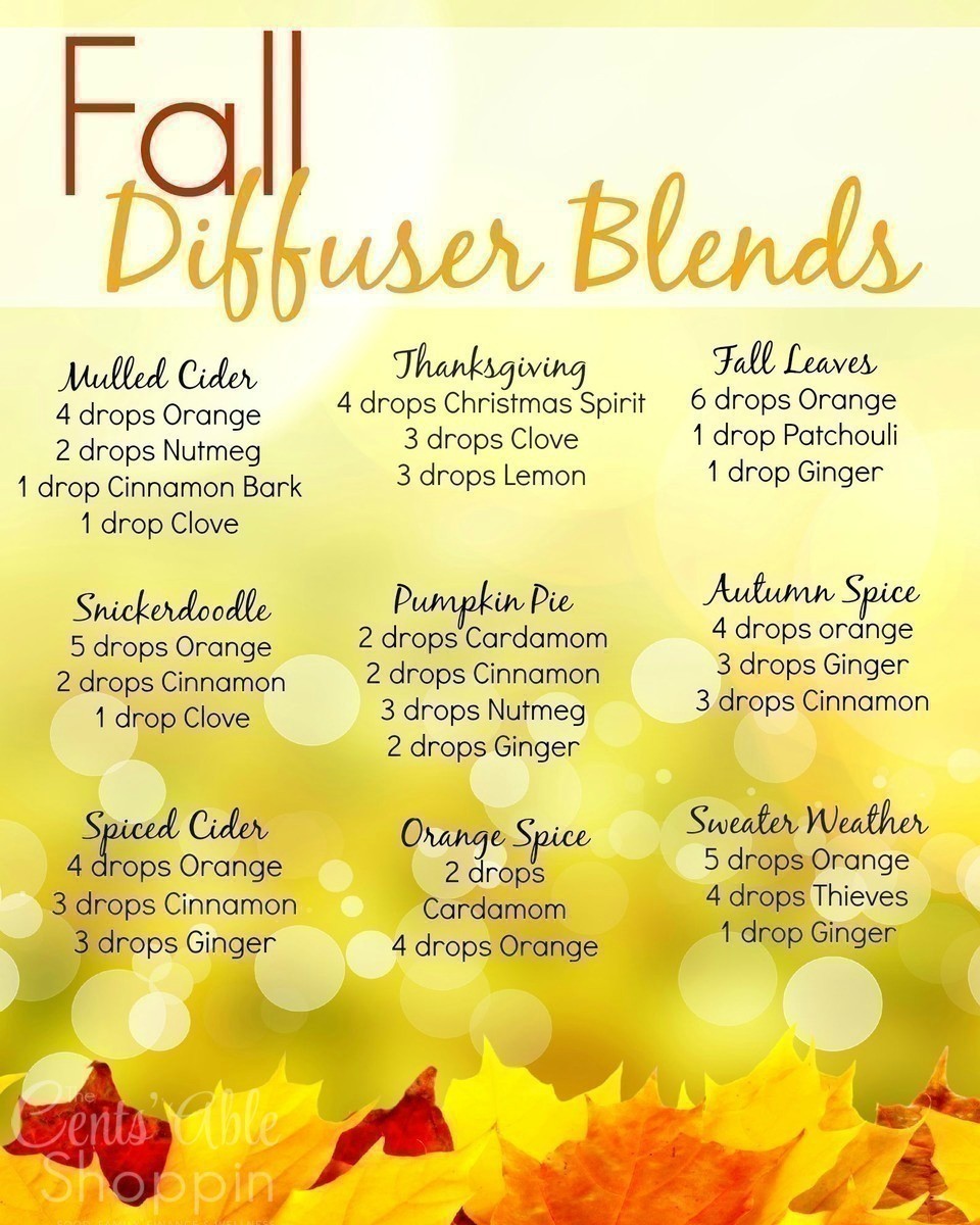 Fall Diffuser Blends to Enjoy