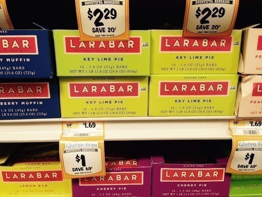 NEW $.72/2 Larabars | Pay just $.62 each at Sprouts