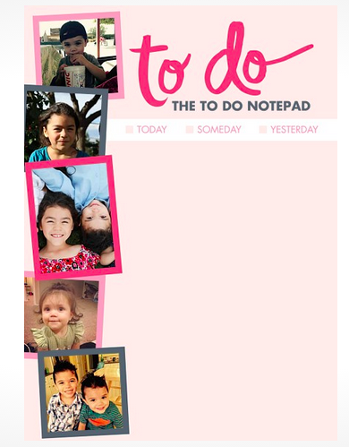 FREE Shutterfly Notepad 