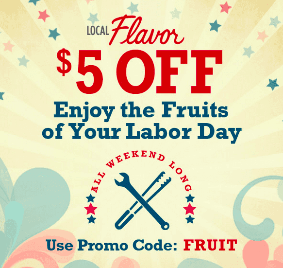 LocalFlavor: $5 off ANY Purchase (All Weekend Long)
