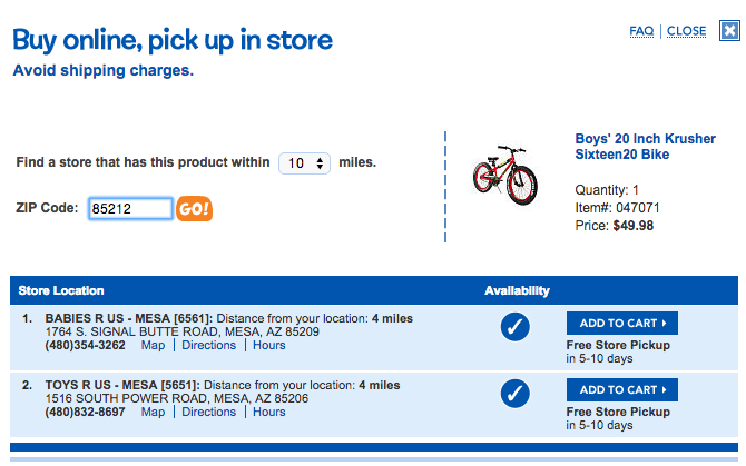 Toys R Us: Boys 20 inch Krusher Sixteen20 Bike just $49.99 (Reg. $120)