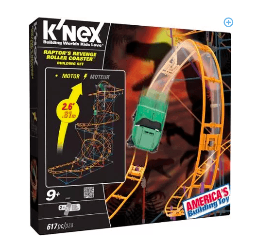 Walmart: K'NEX Raptor's Revenge Roller Coaster Building Set 50% OFF + FREE Pick Up